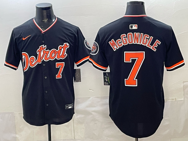 Men Detroit Tigers #7 McGonigle black Nike 2026 MLB Jersey 04010014